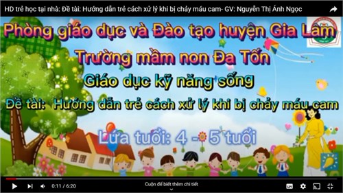 GD Kỹ năng   Làm gì khi bị chảy máu  - Giáo viên: Nguyễn Thị Ánh Ngọc